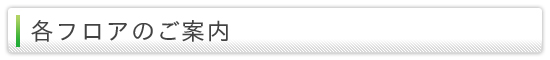 各フロアのご案内