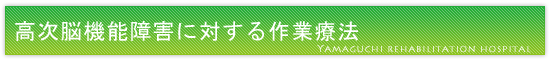 高次脳機能障害に対する作業療法